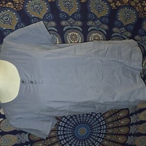 Crocs Size Large Gray Scrub Top.